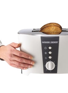 BLACK+DECKER Bread Toaster 2 Slice With Crumb Tray 800 W ET122-B5 White/Grey  - Image 5