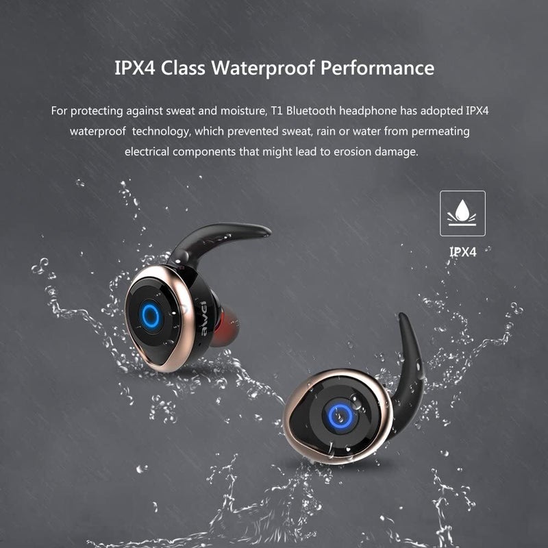 أوي سماعة أذن داخلية تعمل بالبلوتوث ذهبي - Image 3