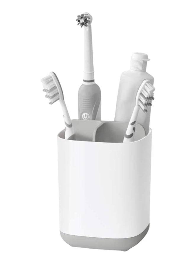 Joseph Joseph - EasyStore Toothbrush Holder White/Grey - Image 1