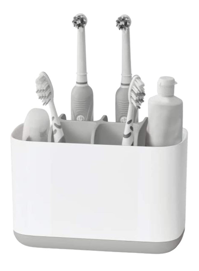 Joseph Joseph Easy Store Toothbrush Holder White/Grey  - Image 3