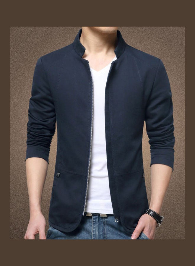 Long Sleeve Bomber Jacket Khaki  - Image 2