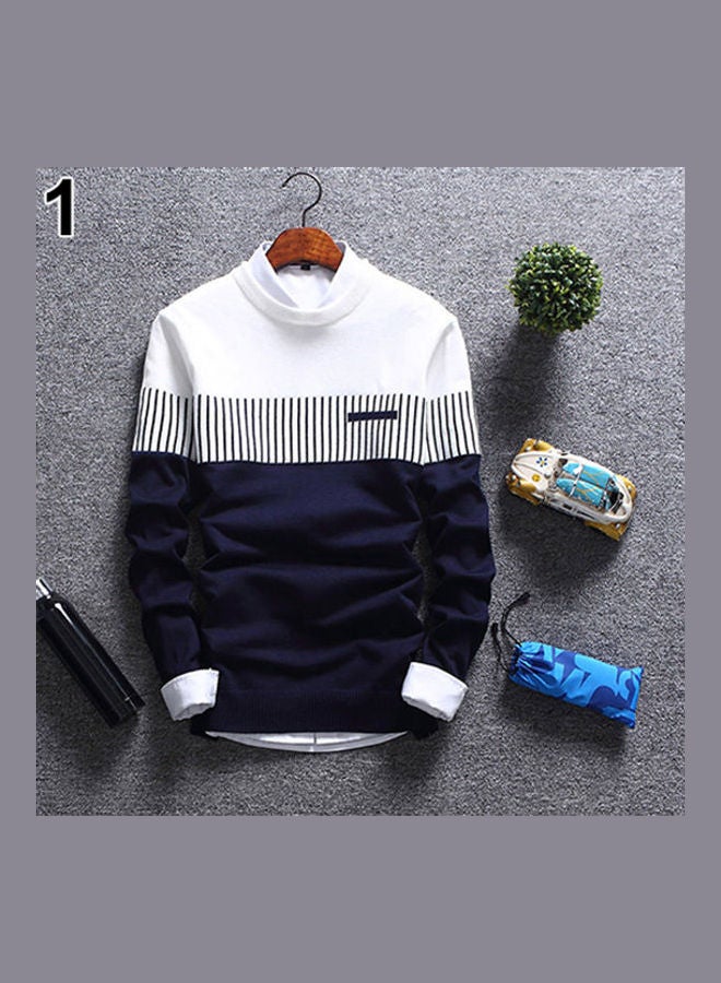 Knitted Long Sleeve Sweater Red - Image 3