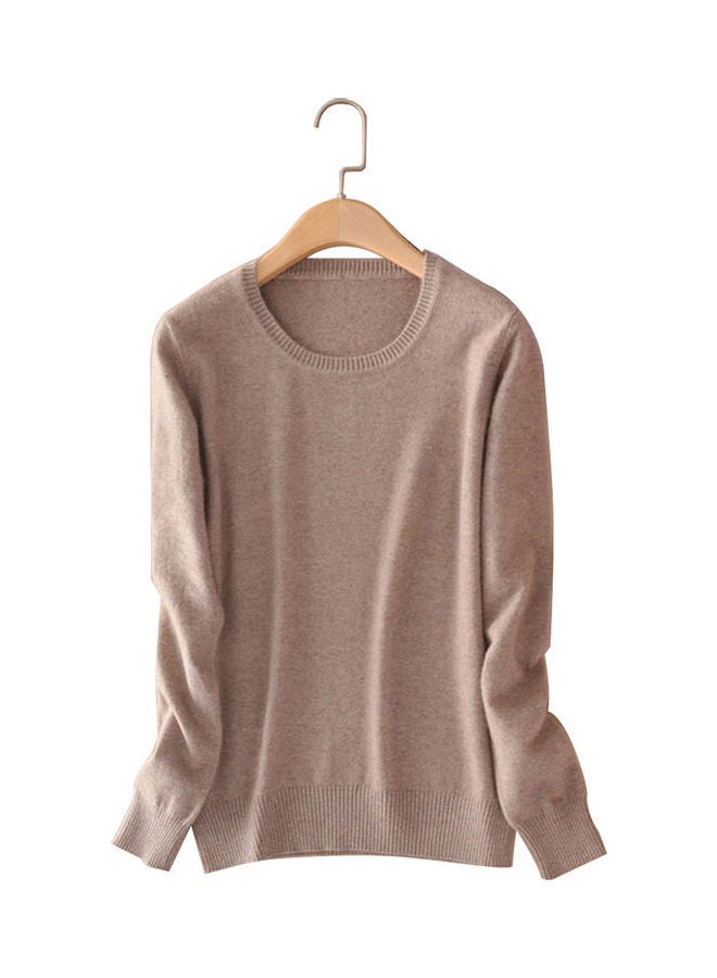 سترة سادة بأكمام طويلة جملي - Image 1