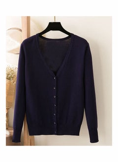 Generic Solid Long Sleeve Cardigan Red  - Image 4