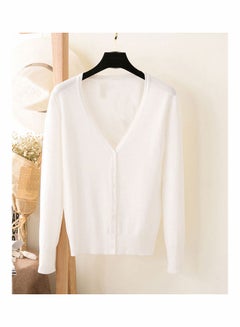 Generic Solid Long Sleeve Cardigan Red  - Image 5