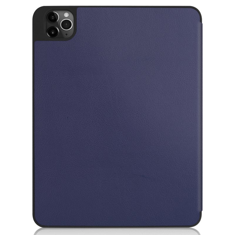 PU Leather Protective Flip Case Cover For Apple iPad Pro 11(2020) With Pencil Slot Dark Blue  - Image 3