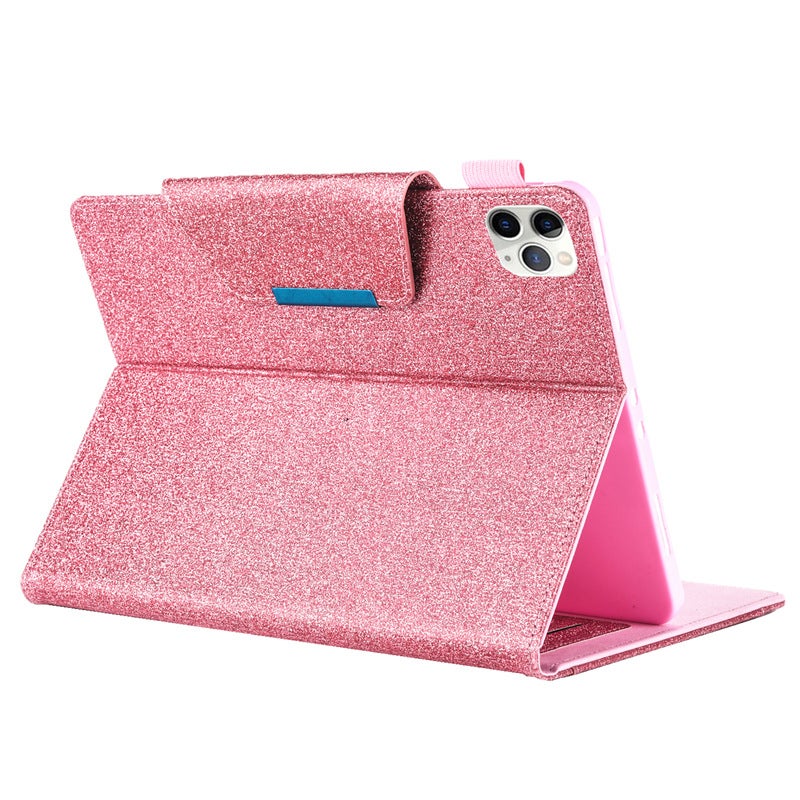 Flip Leather Smart Protective Case Cover For Apple iPad Pro 11(2020) With Card Holder Pink  - Image 1