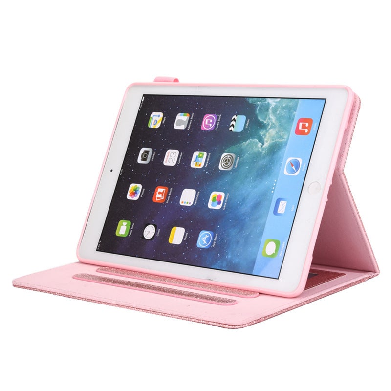 Flip Leather Smart Protective Case Cover For Apple iPad Pro 11(2020) With Card Holder Pink  - Image 2