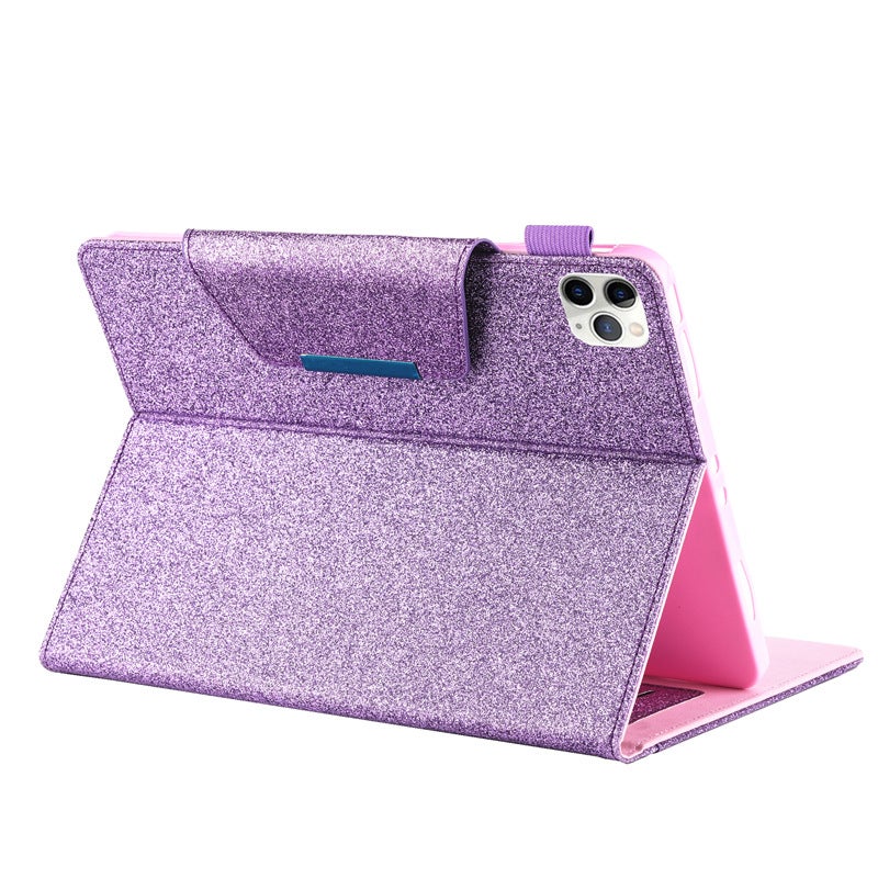 Flip Leather Smart Protective Case Cover For Apple iPad Pro 11(2020) With Card Holder Purple  - Image 1