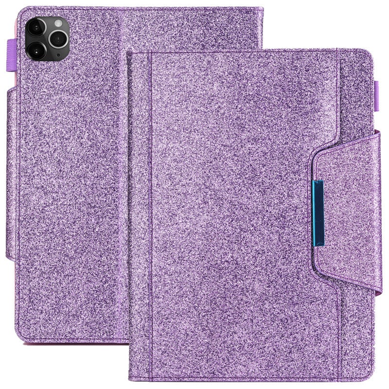 Flip Leather Smart Protective Case Cover For Apple iPad Pro 11(2020) With Card Holder Purple  - Image 2