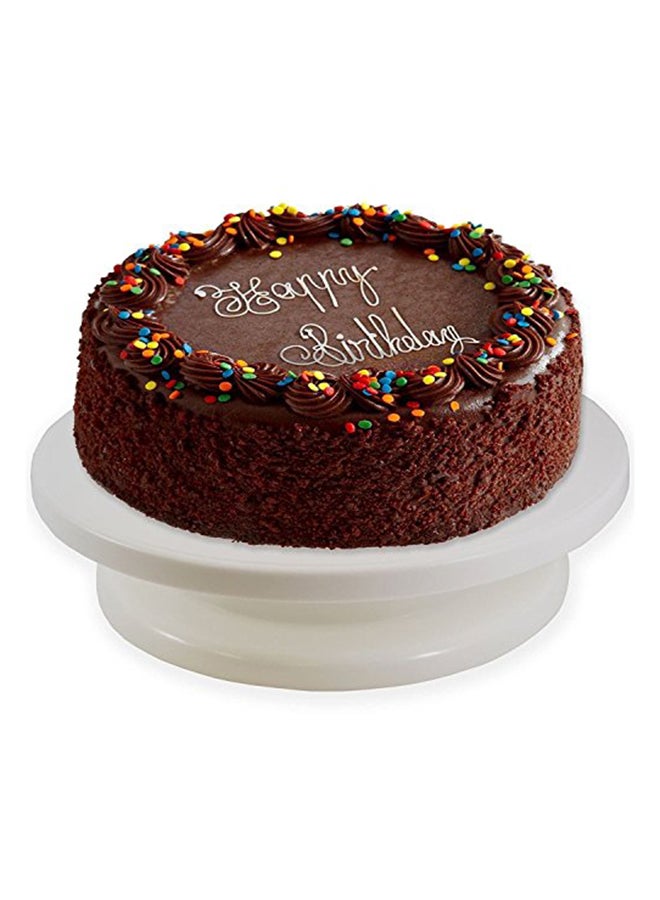 Okayji - Cake Decorating Turntable Stand White 28cm - Image 1