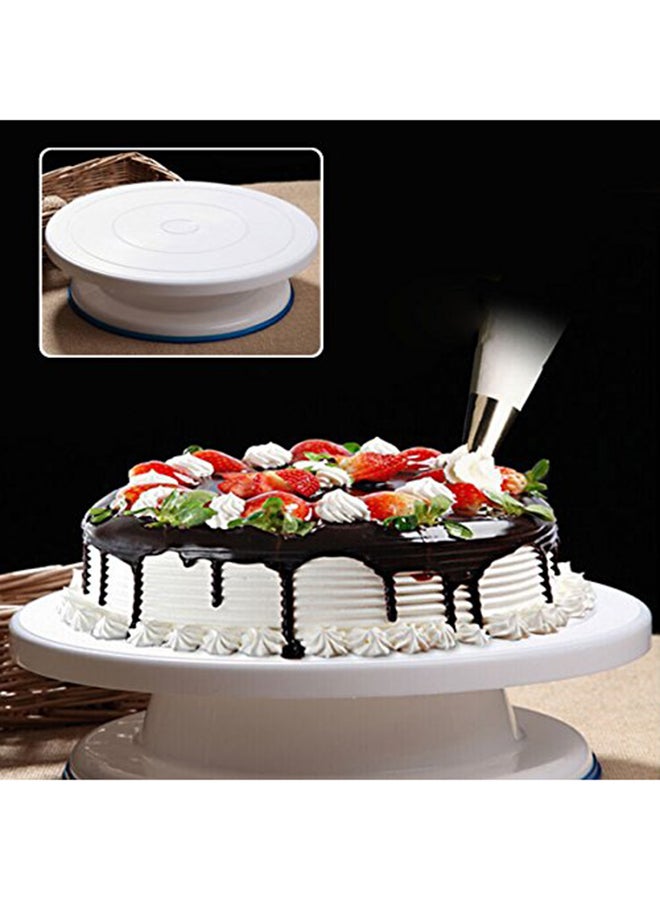 Okayji - Cake Decorating Turntable Stand White 28cm - Image 1