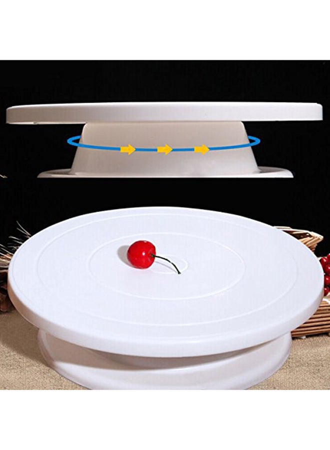 Okayji - Cake Decorating Turntable Stand White 28cm - Image 1