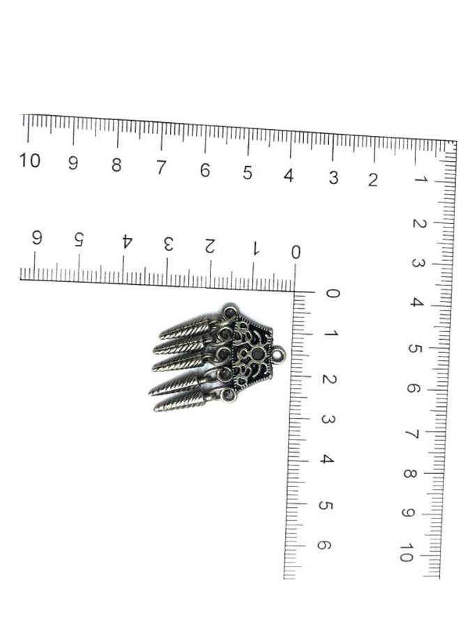 5-Piece Square Shaped Metal Pendent Set - Image 3