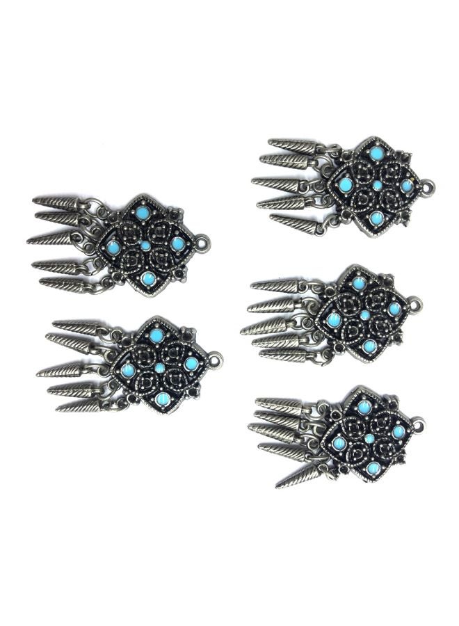 5-Piece Square Shaped Metal Pendent Set - Image 1