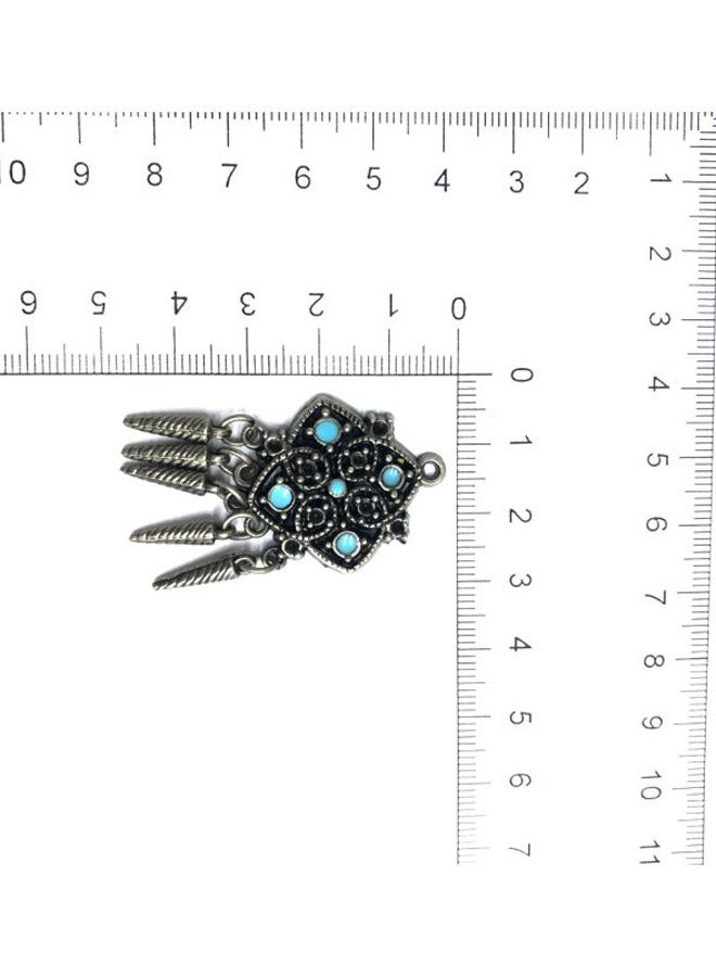 5-Piece Square Shaped Metal Pendent Set - Image 3