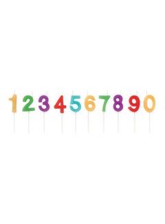 Wilton 10-Piece Numerals Candle Pick Set 10 x 3inch  - Image 1