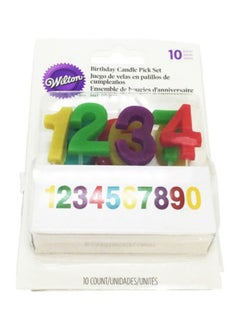 Wilton 10-Piece Numerals Candle Pick Set 10 x 3inch  - Image 2
