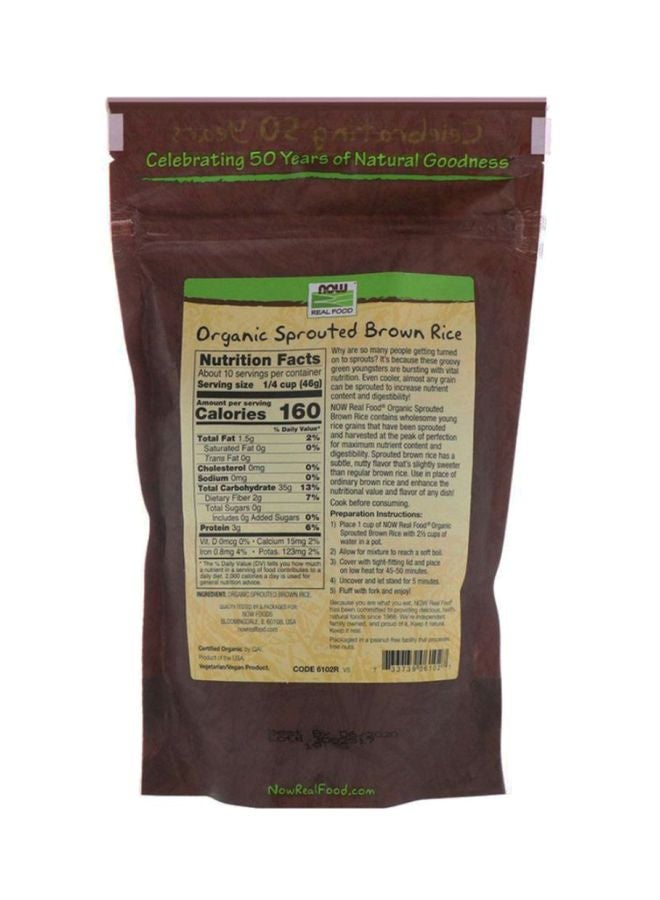 Now Foods Organic Sprouted Brown Rice  - Image 2