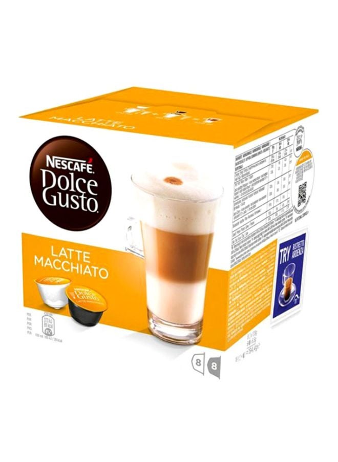 نسكافيه كبسولات لاتيه ماكياتو لماكينة دولتشي غوستو 194جرام عبوة من 16 قطعة - Image 2