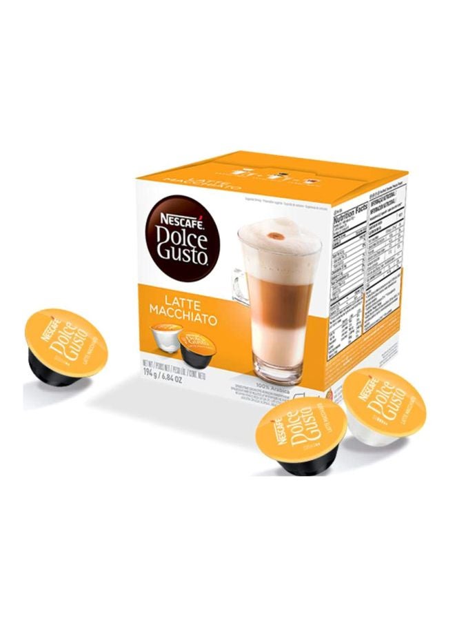 نسكافيه كبسولات قهوة لاتيه ماكياتو دولتشي جوستو، من 16 كبسولة لاتيه مكياتو 183.2جرام - Image 2