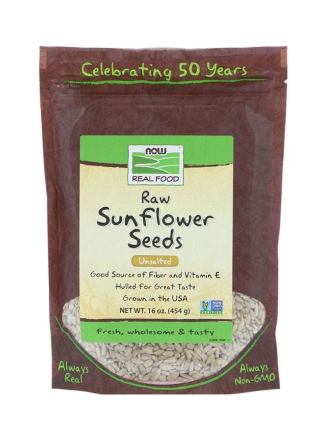 Now Foods Unsalted Raw Sunflower Seeds 454grams - Image 1