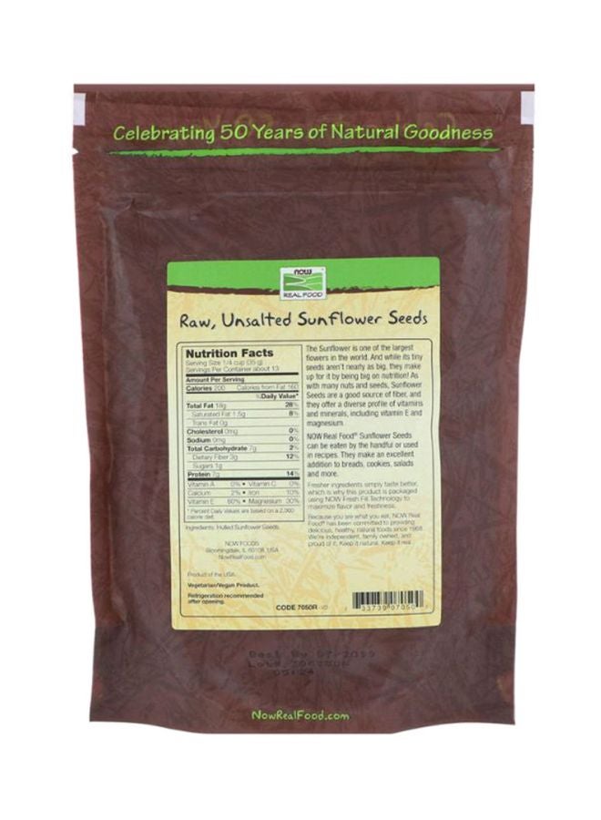 Now Foods Unsalted Raw Sunflower Seeds 454grams - Image 2