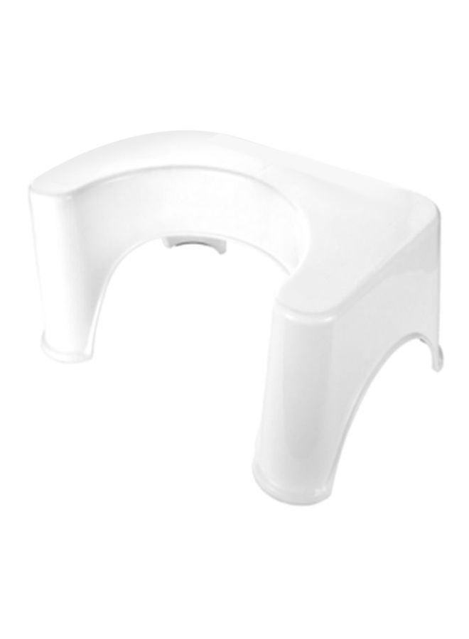 Sharpdo Bathroom Toilet Stool White 44.5x28x21centimeter  - Image 1