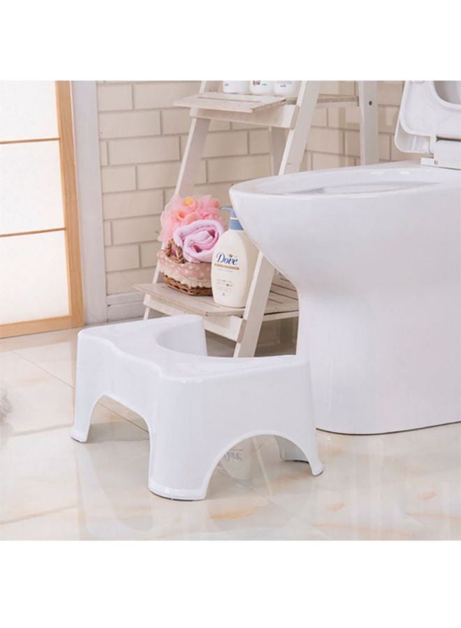 Sharpdo Bathroom Toilet Stool White 44.5x28x21centimeter  - Image 3
