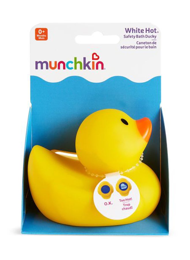 مونشكين بطة وايت هوت للاستحمام أصفر/برتقالي 3.6x2.8x2.9بوصة - Image 2