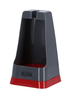 DELCASA Toilet Cleaning Brush With Holder Grey/Black/Red  - Image 3