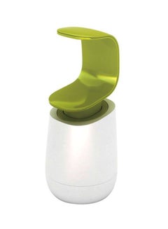C-Pump Soap Dispenser Bottle White/Green 19x8.5x8.5cm