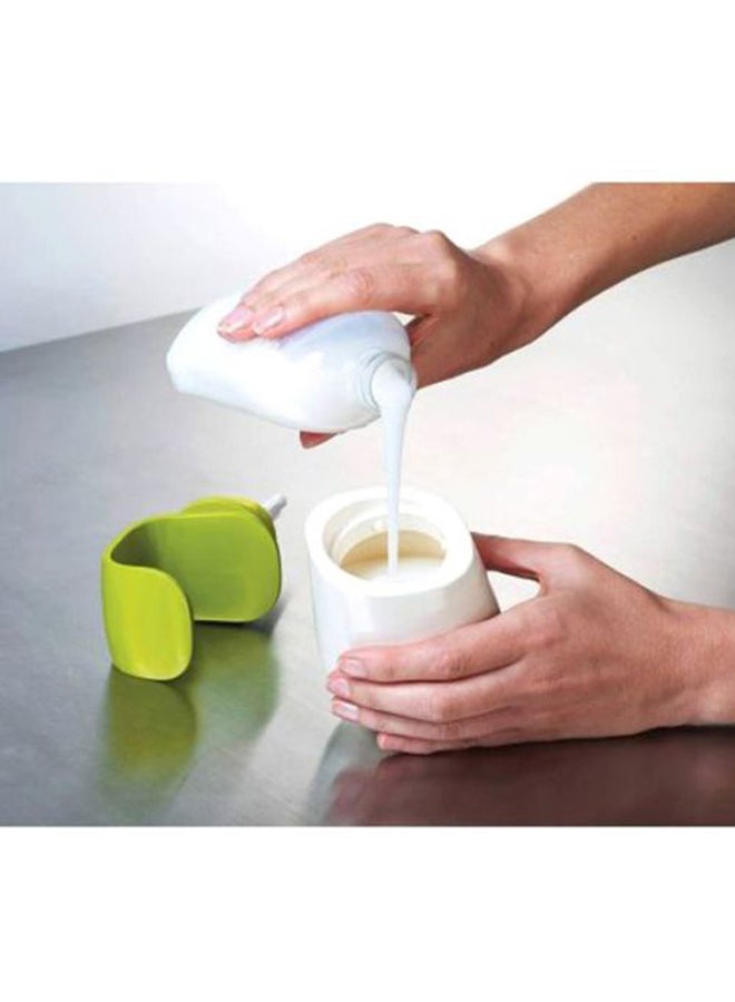 Joseph Joseph - C-Pump Soap Dispenser Bottle White/Green 19x8.5x8.5cm - Image 1