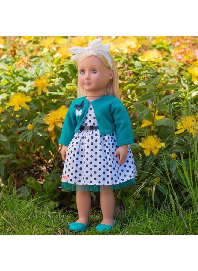 Our Generation Ruby -  This 18"-Inch Retro Doll Wears Perfect Party Polka Dots - Image 3