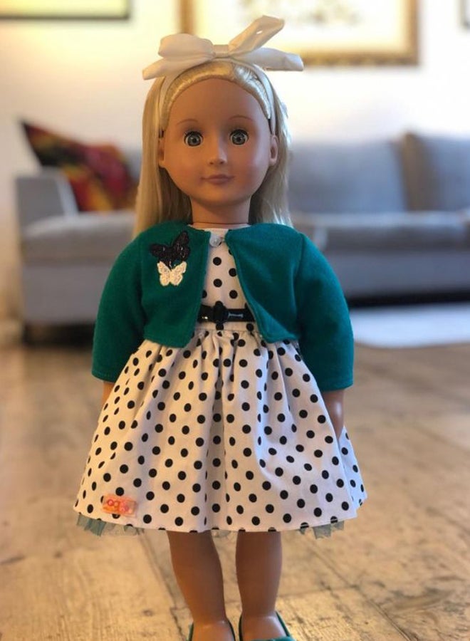 Our Generation Ruby -  This 18"-Inch Retro Doll Wears Perfect Party Polka Dots - Image 4