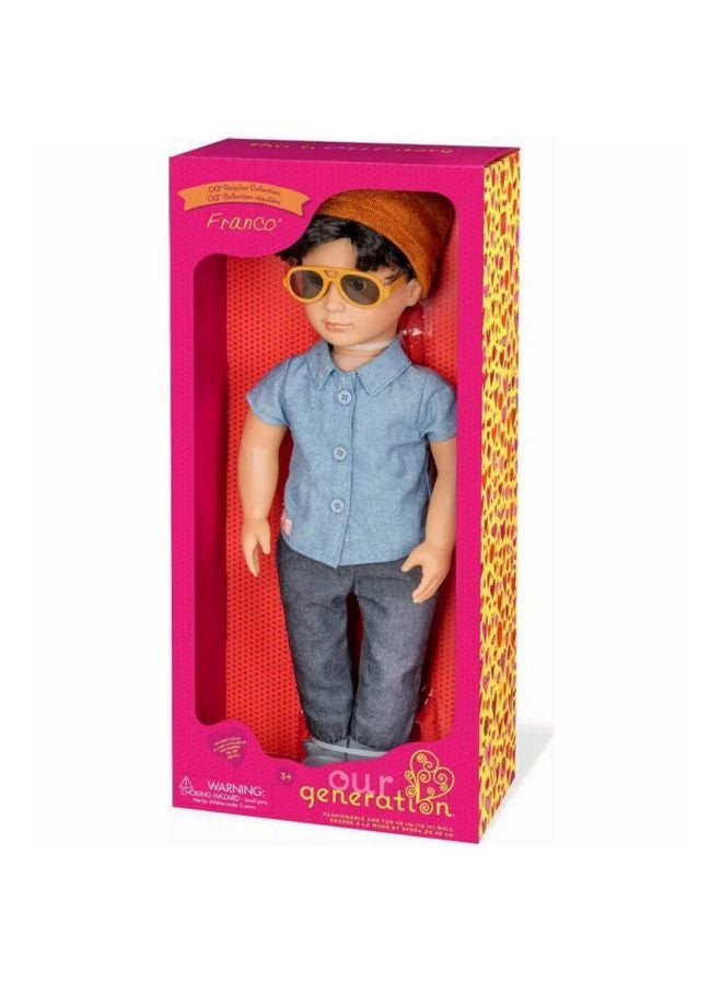 أور جنريشن طقم دمية أزياء فرانكو بملابس عادية من 8 قطع 18بوصة - Image 3