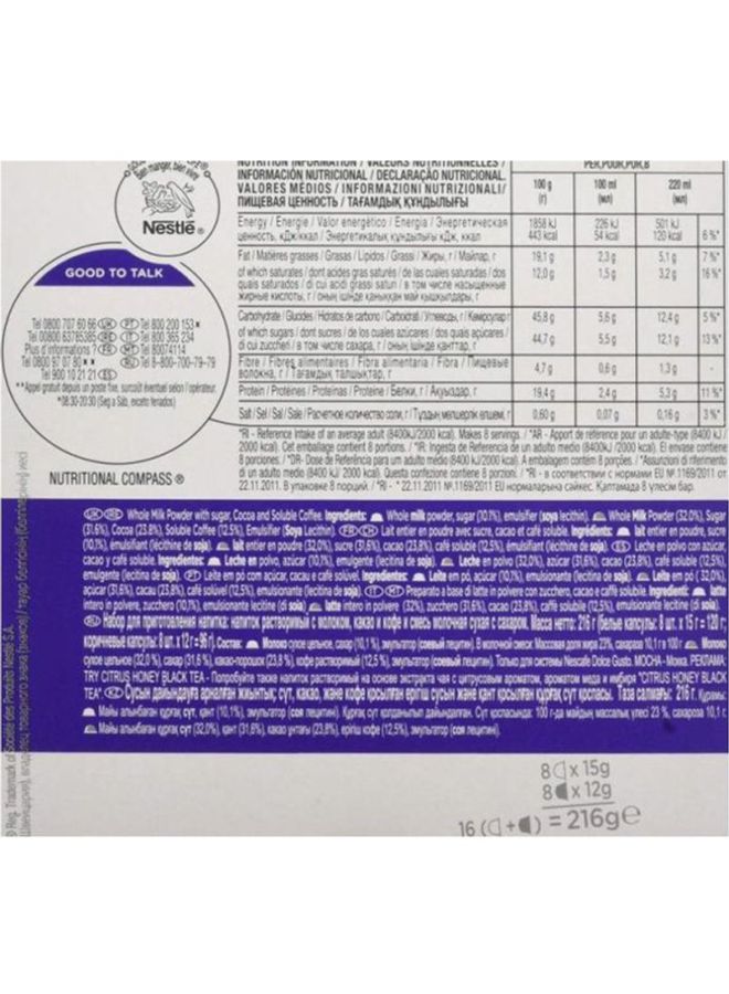 نسكافيه Dolce Gusto Mocha Capsules 216grams Pack of 16 - Image 4
