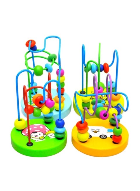 Wooden Bead Maze Roller Coaster, Age 3+ Years 13x10x10cm