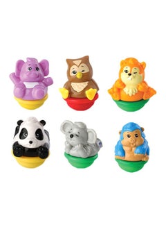 Pack  Of 6 Zoomizooz Forest Animals 19.1x17.5x6.5cm