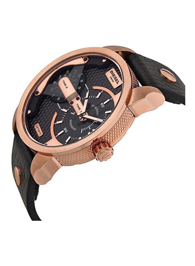 DIESEL Men's Leather Chronograph Wrist Watch DZ7317 - Image 3