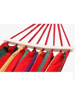 Cool Baby Camping Swing Canvas Stripe Hang Bed Hammock Red/Pink/Yellow 190x80cm  - Image 4