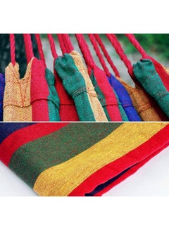Cool Baby Camping Swing Canvas Stripe Hang Bed Hammock Red/Pink/Yellow 190x80cm  - Image 3