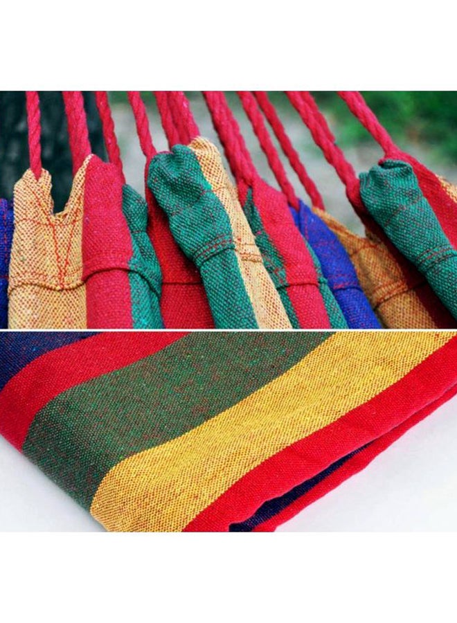 Cool Baby Camping Swing Canvas Stripe Hang Bed Hammock Red/Pink/Yellow 190x80cm  - Image 3