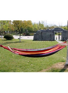 Cool Baby Camping Swing Canvas Stripe Hang Bed Hammock Red/Pink/Yellow 190x80cm  - Image 5