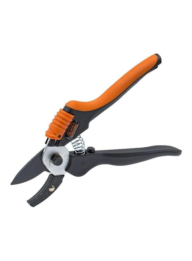 بلاك اند ديكر مقص تشذيب ملتف أسود/ أحمر/ رمادي 7.5بوصة - Image 2