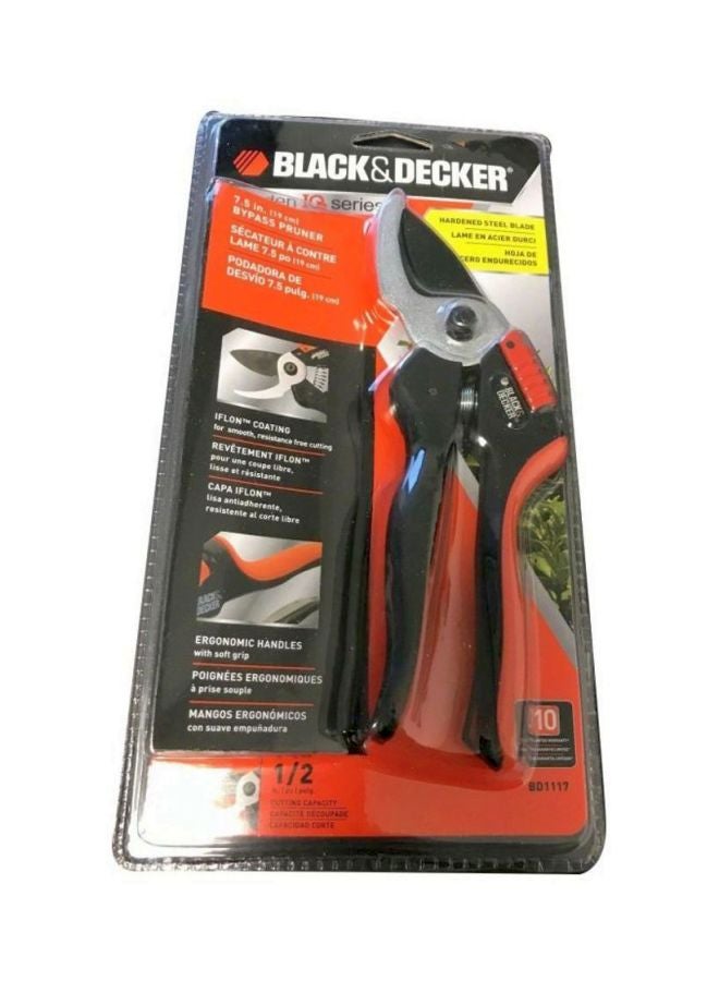 بلاك اند ديكر مقص تشذيب ملتف أسود/ أحمر/ رمادي 7.5بوصة - Image 4