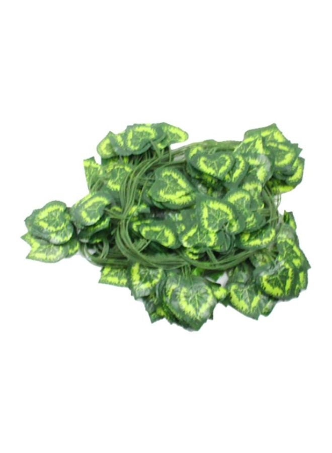 Sharpdo 12-Piece Artificial Leaf Rattan Set Green 230x11x2.5cm  - Image 1
