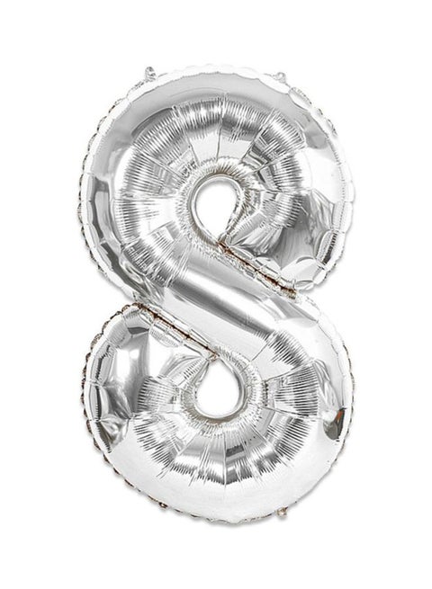 Number 8 Shaped Aluminium Foil Party Balloon 40inch
