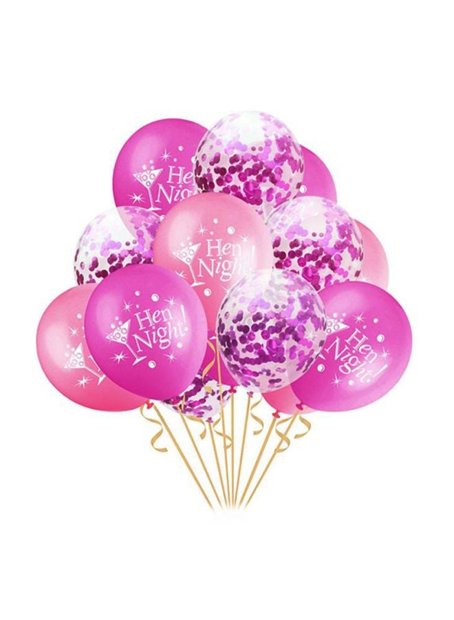 Sharpdo 15-Piece Hen Night Party Decoration Inflatable Balloon Set 12inch - Image 1
