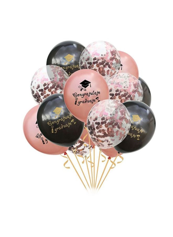 Sharpdo 15-Piece Congratulate Graduate Party Decoration Inflatable Latex Balloons - Image 1